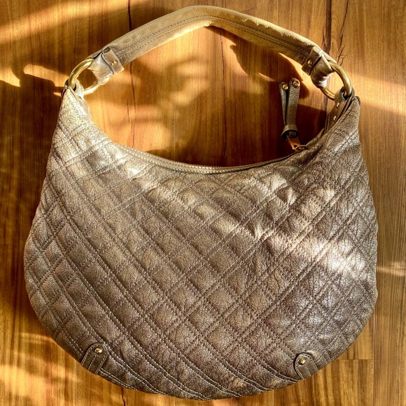 Marc Jacobs Metallic Quilted Leather Hobo - Picture 5 of 16